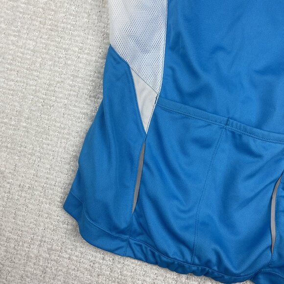SUGOI Full Zip Cycling Womens Jersey Blue Sleeveless XS Sports Activewear - Picture 12 of 16
